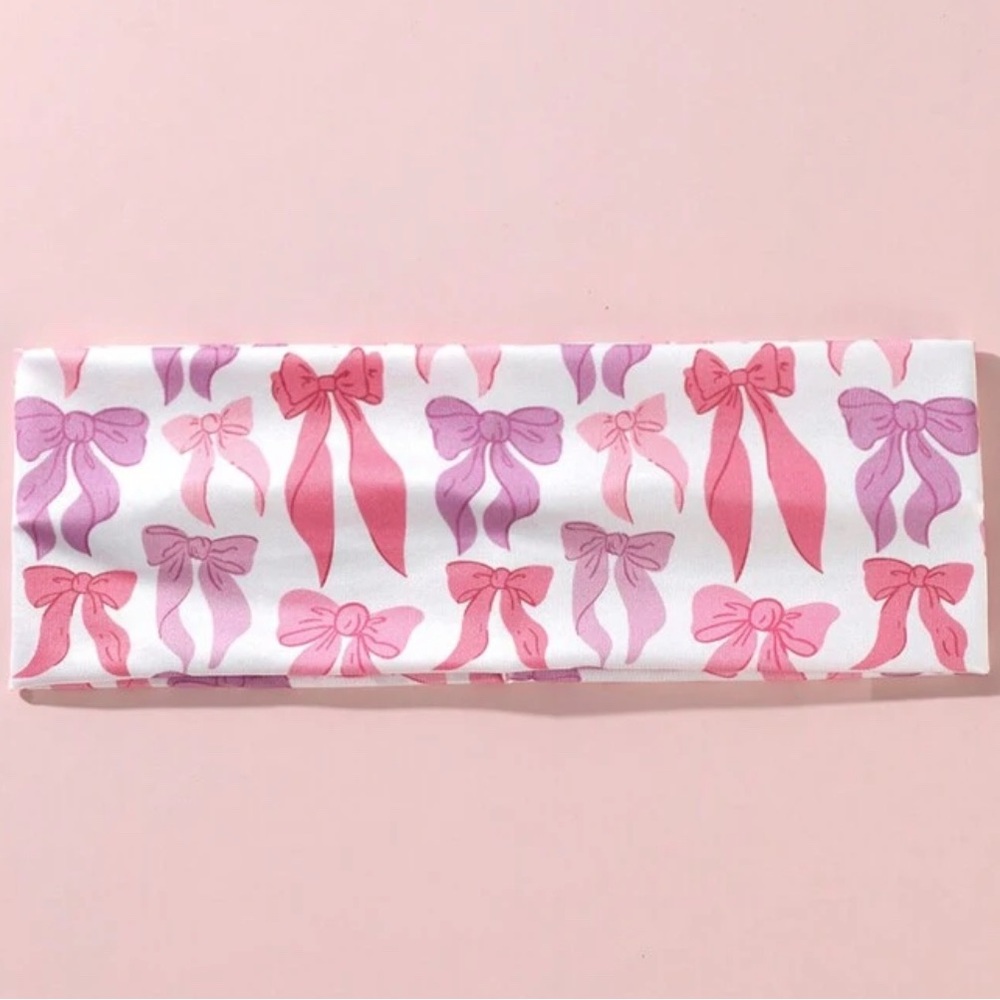 NWOT - Pink and Purple Bow Headband
